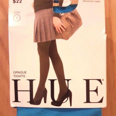 HUE Pond Blue Opaque (Non-control Top) Tights  - MSRP $13.50